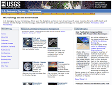 Tablet Screenshot of microbiology.usgs.gov