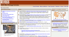 Desktop Screenshot of mine-drainage.usgs.gov