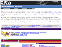 Tablet Screenshot of geology.usgs.gov