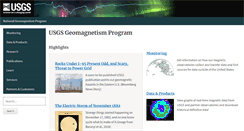 Desktop Screenshot of geomag.usgs.gov