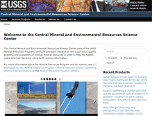 Tablet Screenshot of minerals.cr.usgs.gov