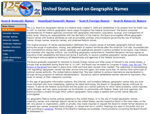 Tablet Screenshot of geonames.usgs.gov