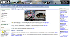Desktop Screenshot of chesapeake.usgs.gov