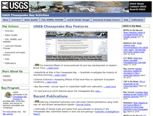 Tablet Screenshot of chesapeake.usgs.gov