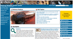 Desktop Screenshot of nwhc.usgs.gov