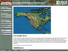 Tablet Screenshot of geomac.usgs.gov