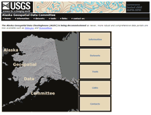 Tablet Screenshot of agdc.usgs.gov