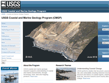 Tablet Screenshot of marine.usgs.gov