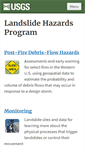 Mobile Screenshot of landslides.usgs.gov