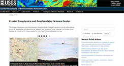 Desktop Screenshot of crustal.usgs.gov