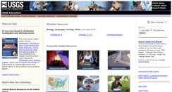 Desktop Screenshot of education.usgs.gov