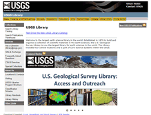 Tablet Screenshot of library.usgs.gov