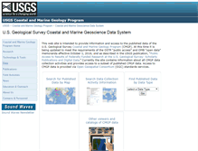 Tablet Screenshot of cmgds.marine.usgs.gov
